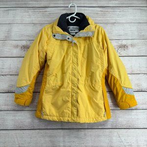 Columbia Core‎ Interchange 3 in 1 Parka Jacket Women's Size S Yellow/Gray Lined